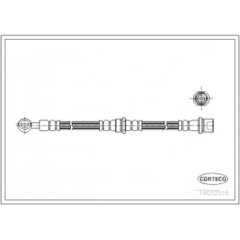 Flexible de frein CORTECO 19032518