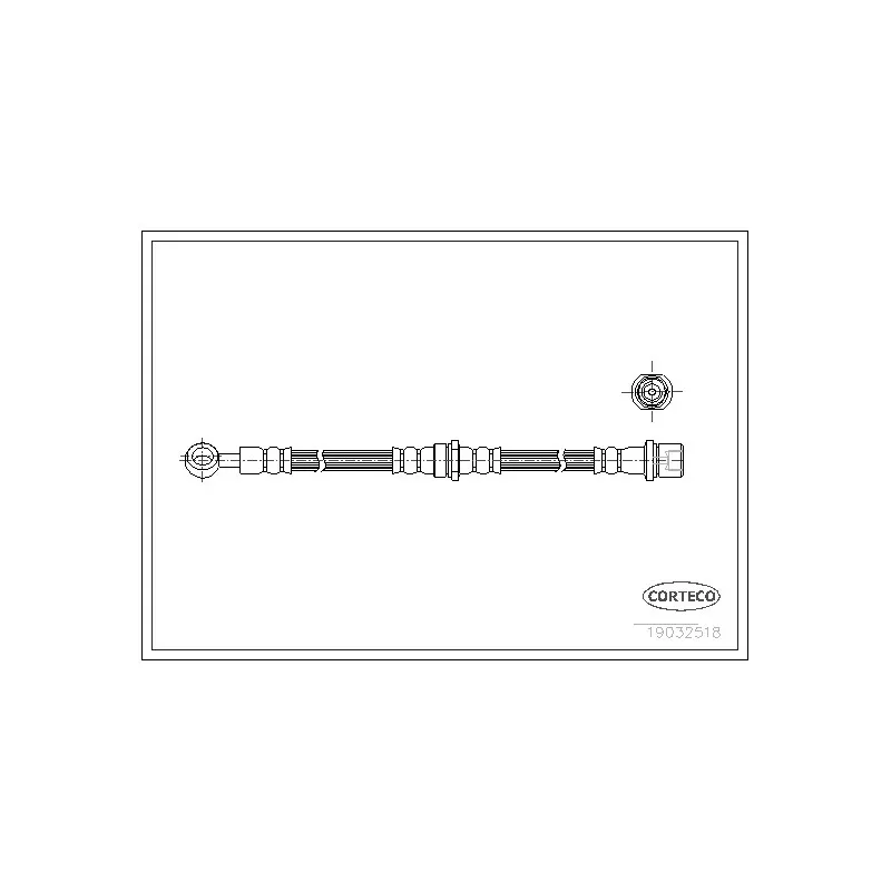 Flexible de frein CORTECO 19032518