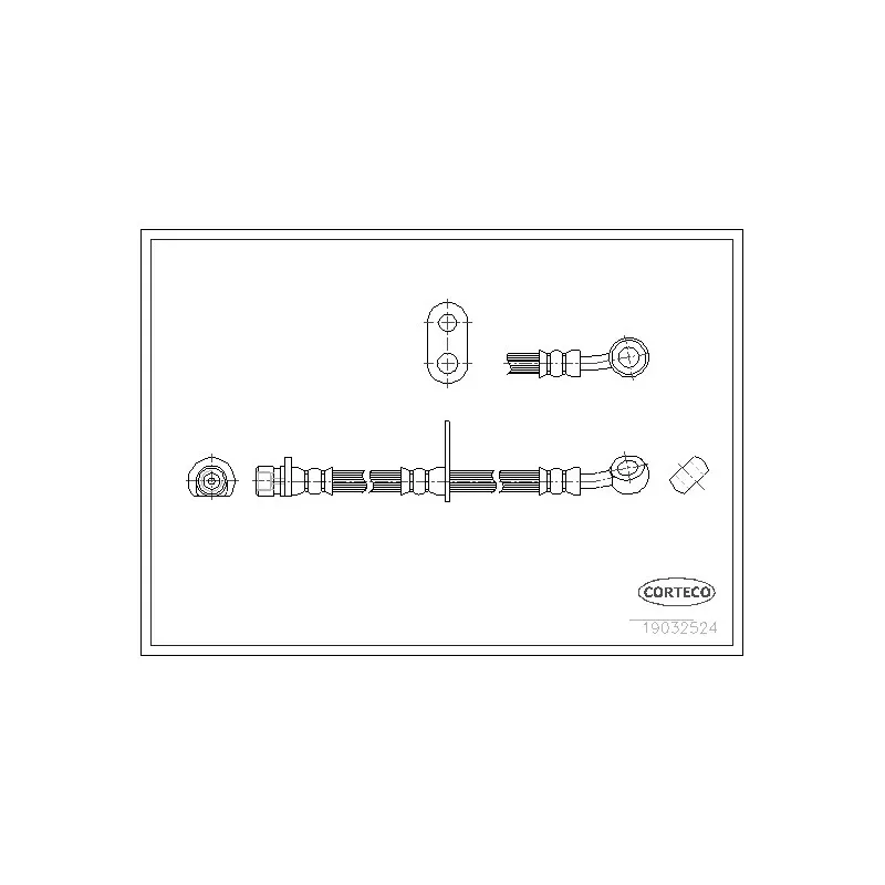 Flexible de frein CORTECO 19032524