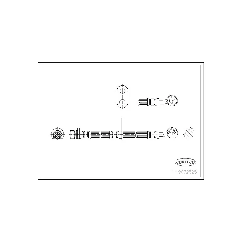 Flexible de frein CORTECO 19032525