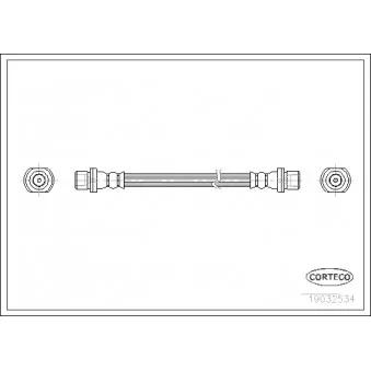 Flexible de frein CORTECO 19032534