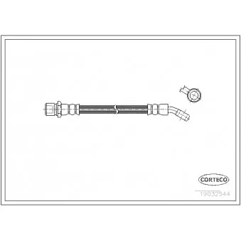 Flexible de frein CORTECO 19032544