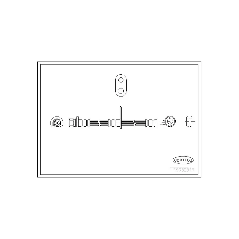 Flexible de frein CORTECO 19032549