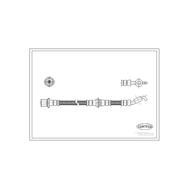 Flexible de frein CORTECO 19032559