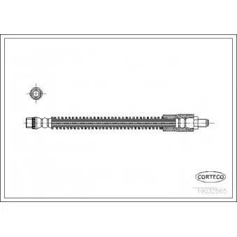 Flexible de frein CORTECO 19032565