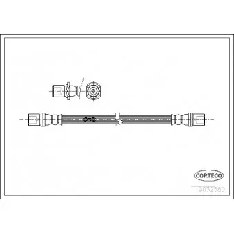 Flexible de frein CORTECO 19032580