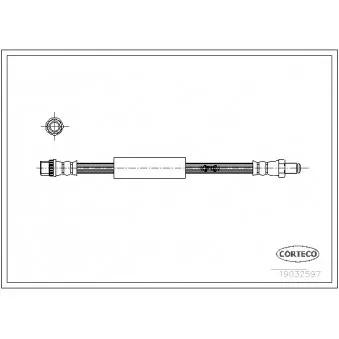 Flexible de frein CORTECO 19032597
