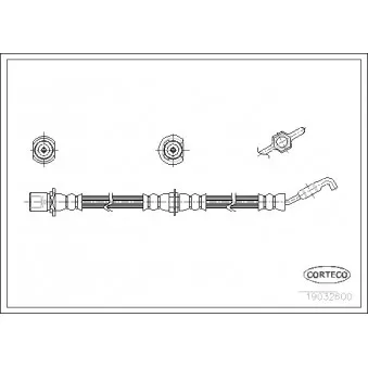 Flexible de frein CORTECO 19032600