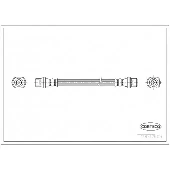 Flexible de frein CORTECO 19032603