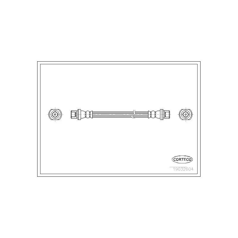 Flexible de frein CORTECO 19032604