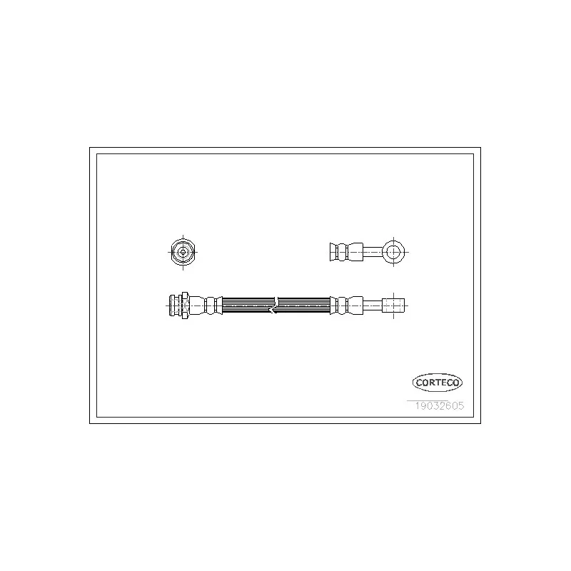 Flexible de frein CORTECO 19032605