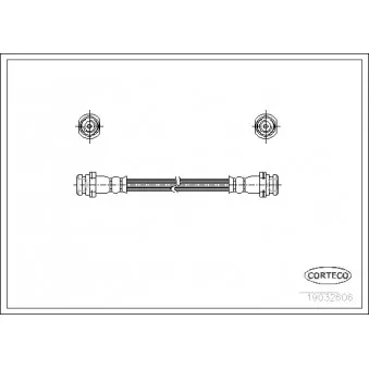 Flexible de frein CORTECO 19032606