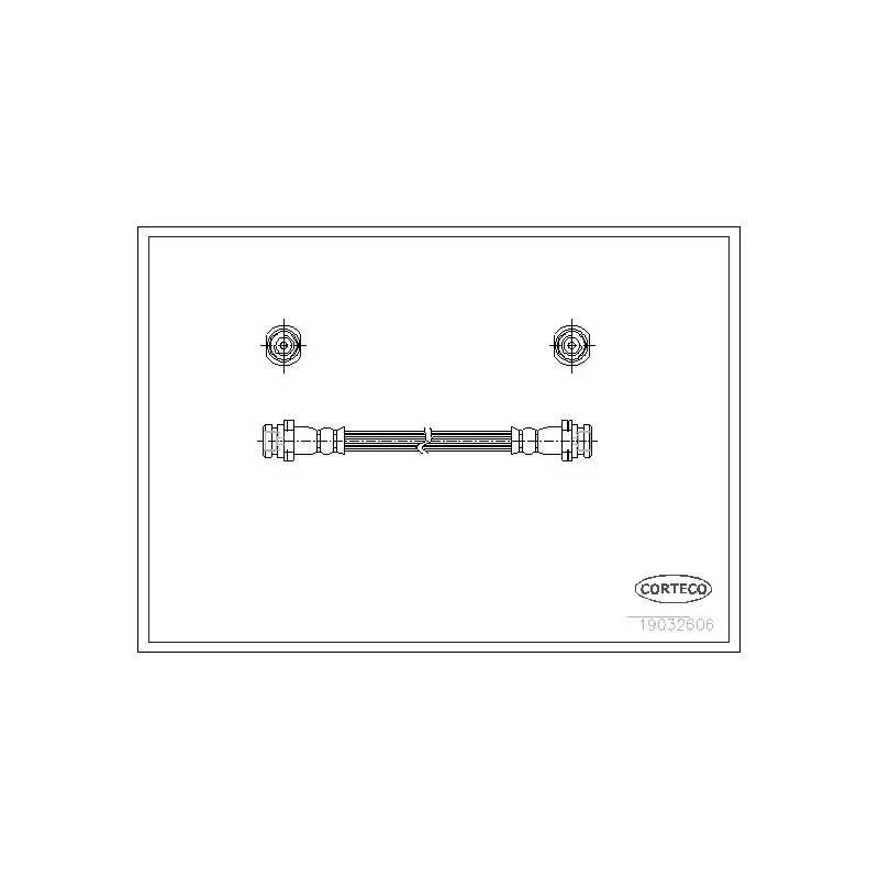 Flexible de frein CORTECO 19032606