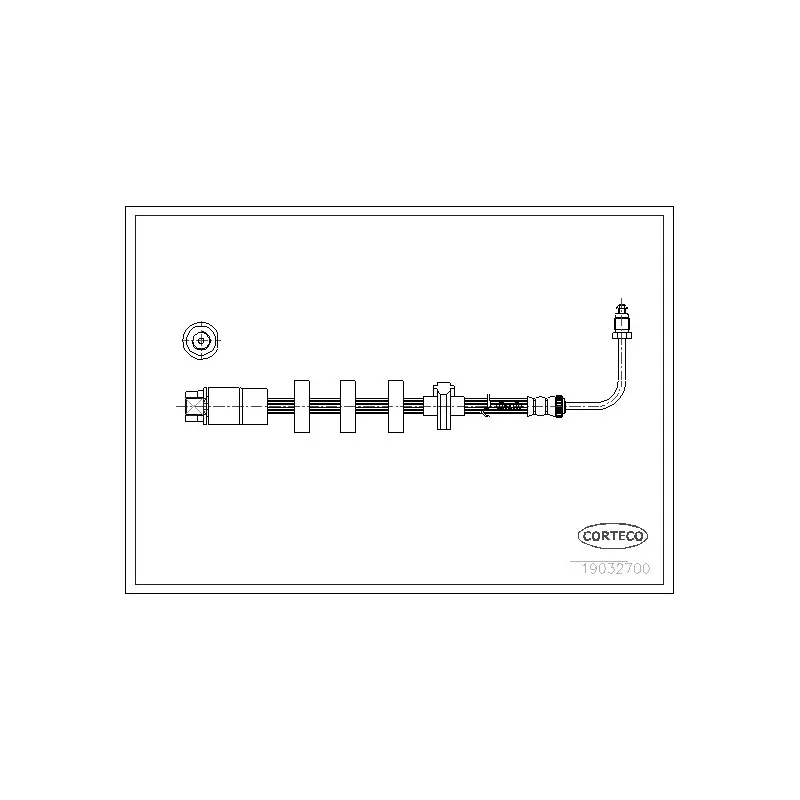 Flexible de frein avant droit CORTECO 19032611