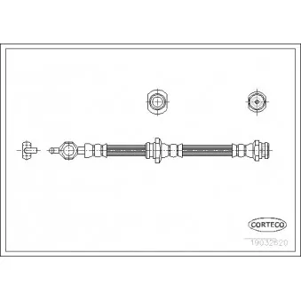 Flexible de frein CORTECO 19032620