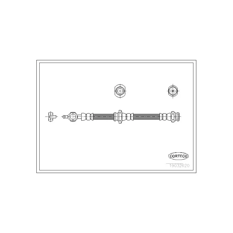 Flexible de frein CORTECO 19032620
