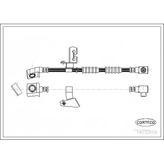 Flexible de frein avant gauche CORTECO 19032659