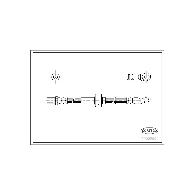 Flexible de frein CORTECO 19032664