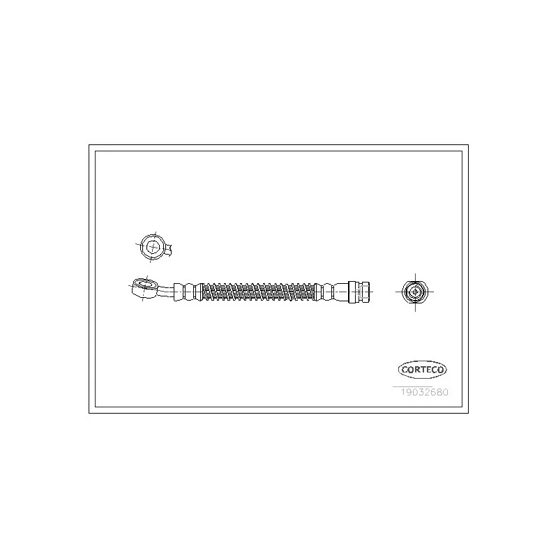 Flexible de frein avant gauche CORTECO 19032680