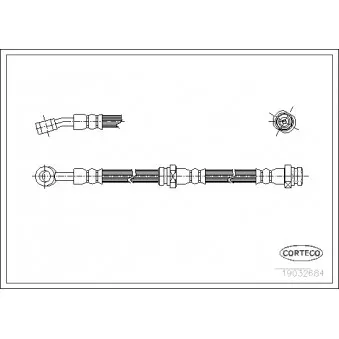 Flexible de frein CORTECO 19032684