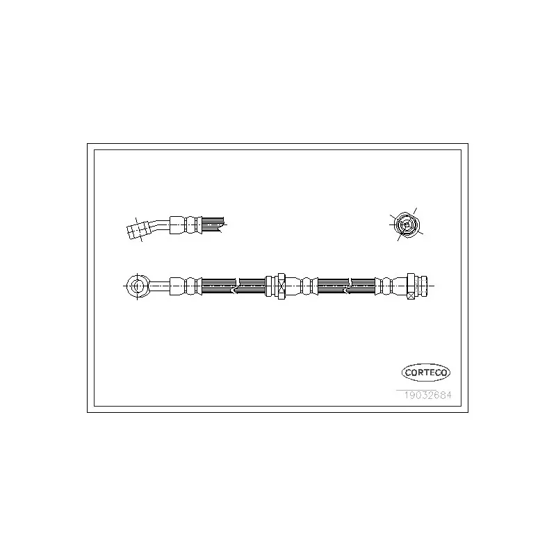 Flexible de frein CORTECO 19032684