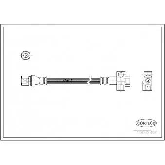 Flexible de frein CORTECO 19032699