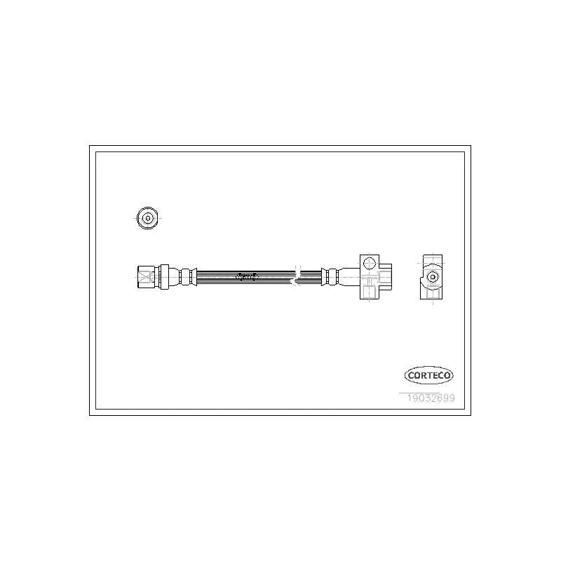 Flexible de frein CORTECO 19032699