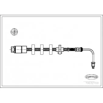 Flexible de frein avant gauche CORTECO 19032700