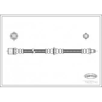 Flexible de frein CORTECO 19032740