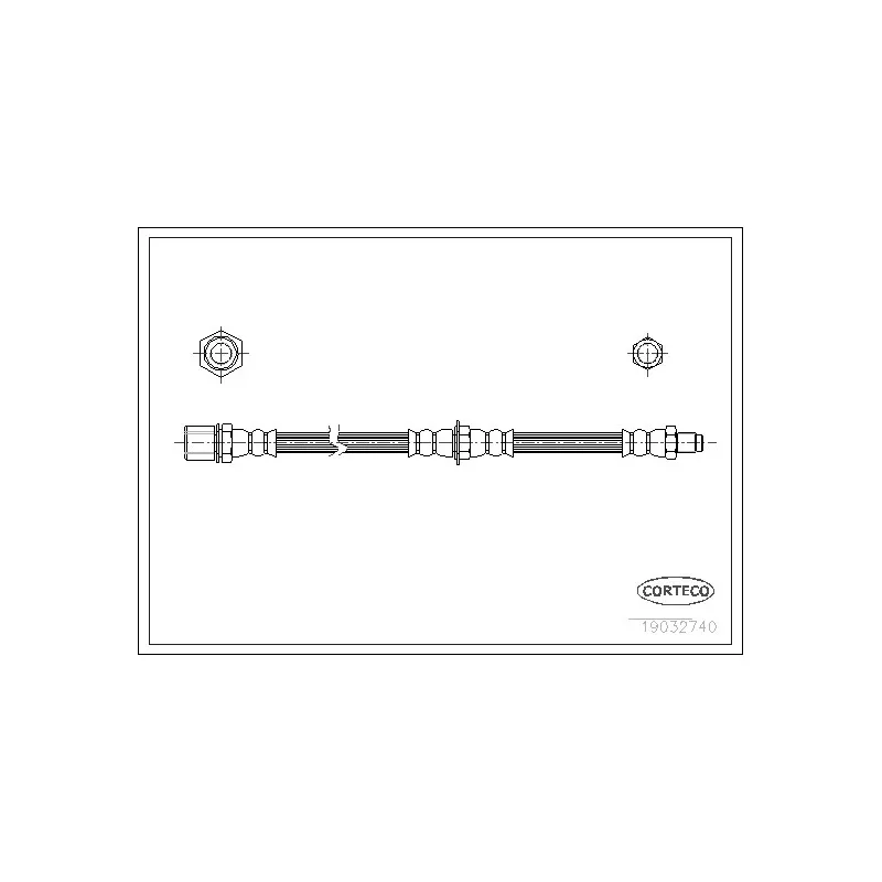 Flexible de frein CORTECO 19032740