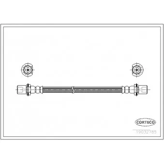 Flexible de frein CORTECO 19032785