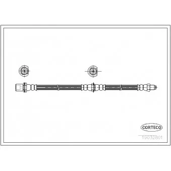 Flexible de frein CORTECO 19032801