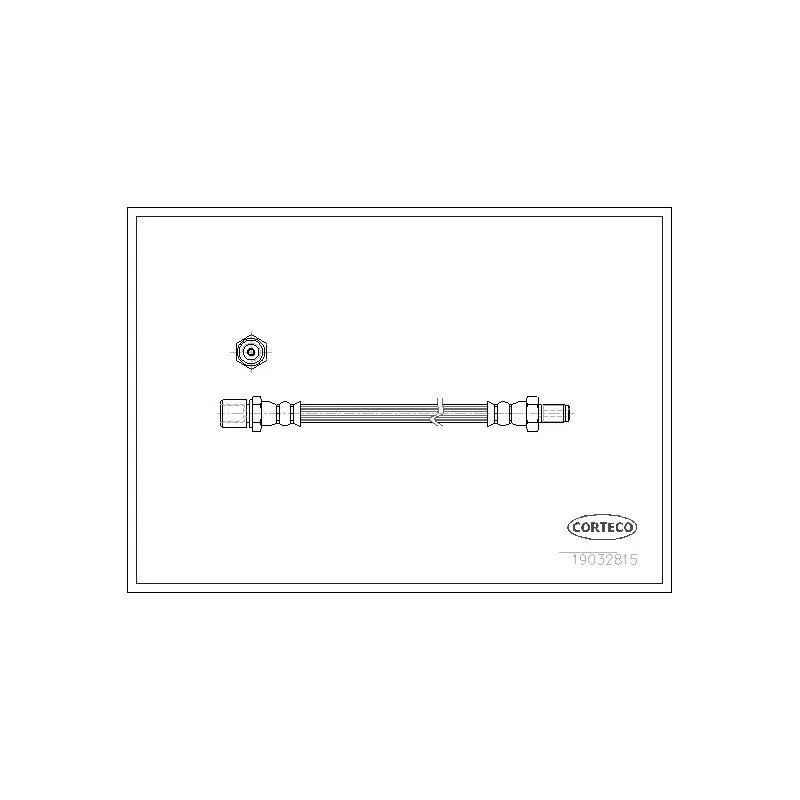 Flexible de frein CORTECO 19032815