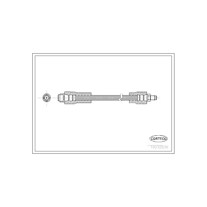 Flexible de frein CORTECO 19032836