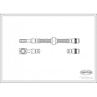 Flexible de frein CORTECO 19032838