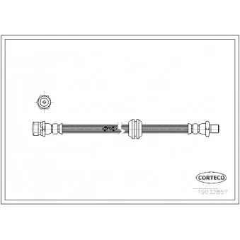 Flexible de frein CORTECO 19032857