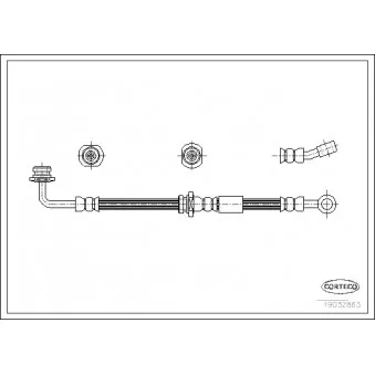 Flexible de frein avant gauche CORTECO 19032863