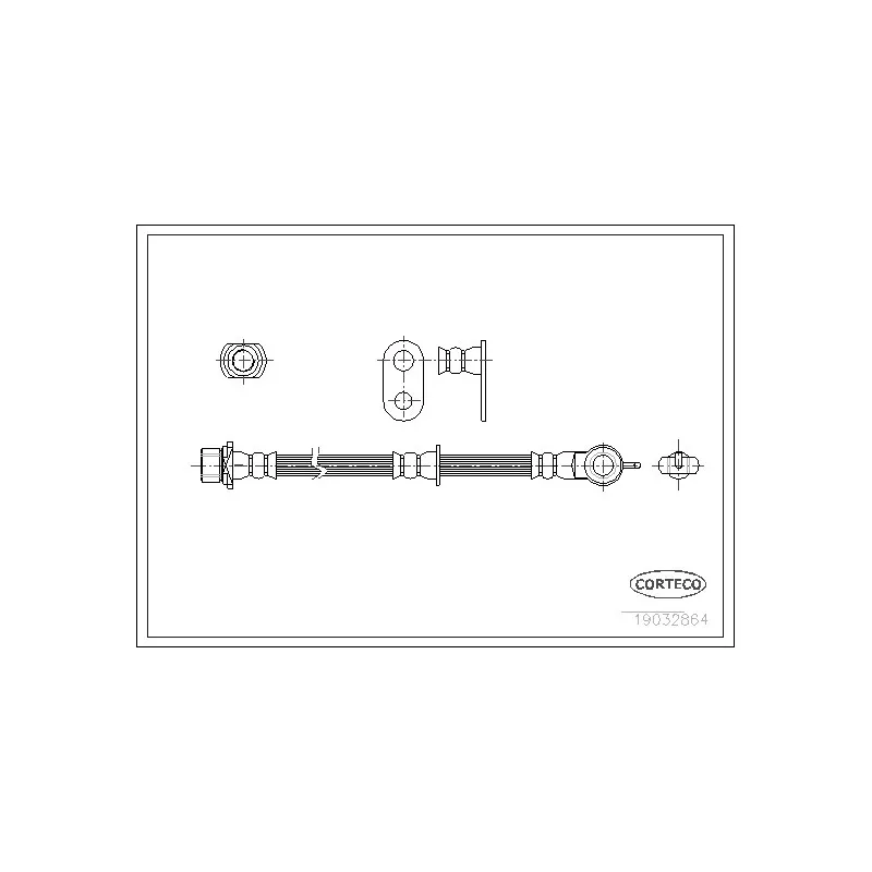 Flexible de frein avant gauche CORTECO 19032864