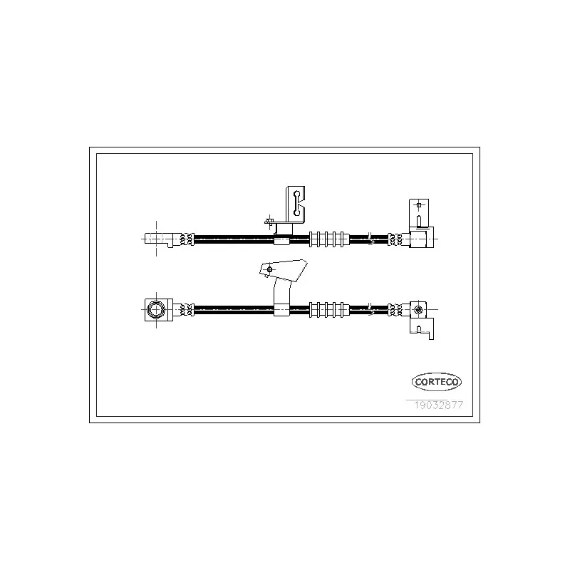 Flexible de frein avant gauche CORTECO 19032877