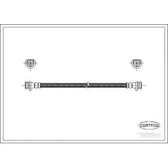 Flexible de frein CORTECO 19032893