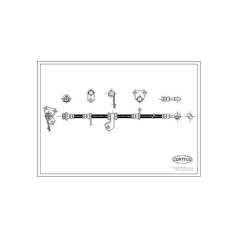 Flexible de frein CORTECO 19032900