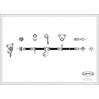 Flexible de frein CORTECO 19032901