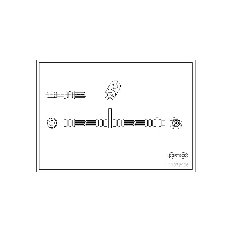 Flexible de frein CORTECO 19032906