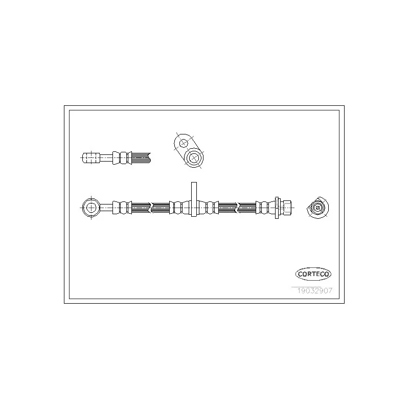 Flexible de frein CORTECO 19032907