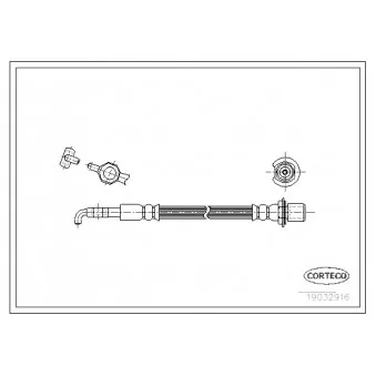Flexible de frein CORTECO 19032916