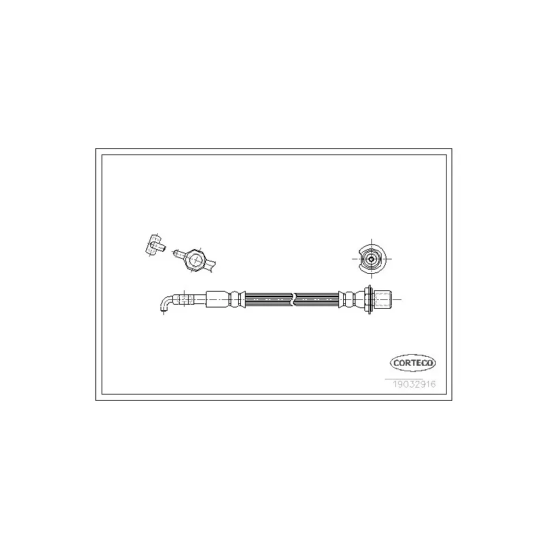 Flexible de frein CORTECO 19032916