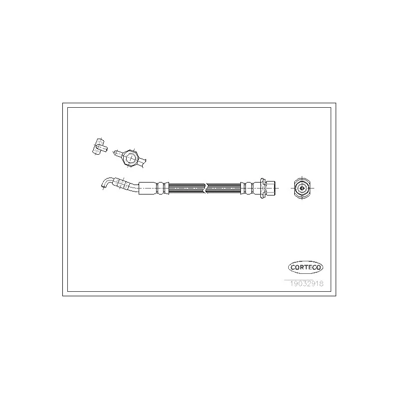 Flexible de frein CORTECO 19032918