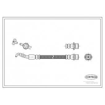 Flexible de frein CORTECO 19032919