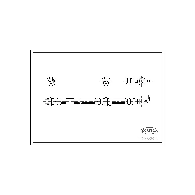 Flexible de frein CORTECO 19032921