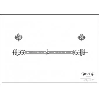 Flexible de frein CORTECO 19032934